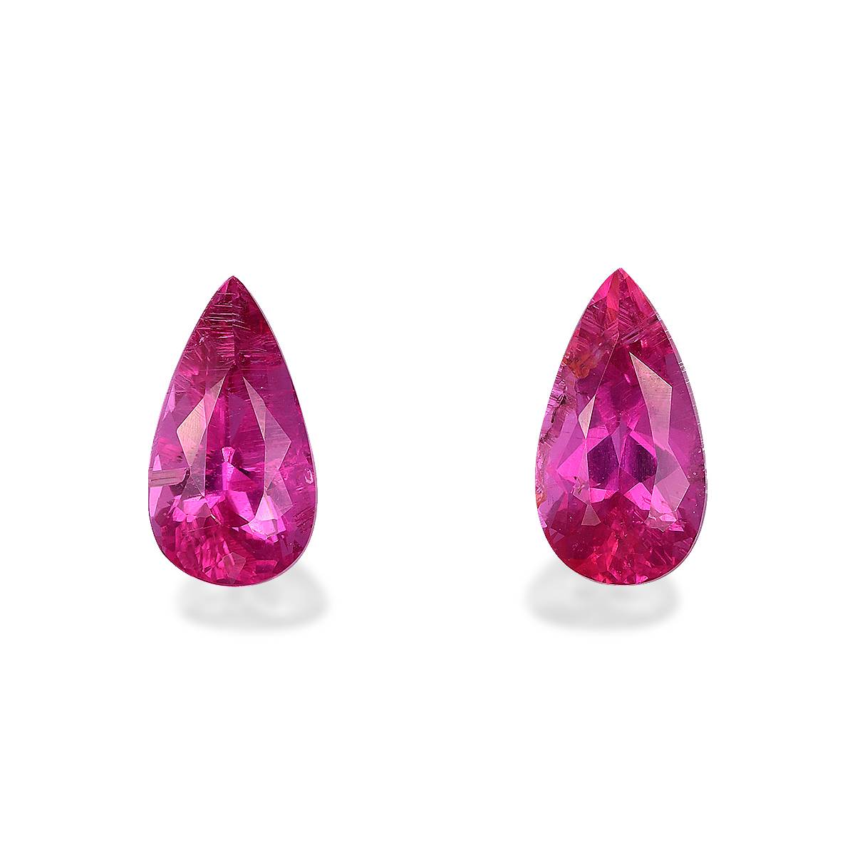 Fuscia Pink Rubellite Tourmaline 3.59ct Pair