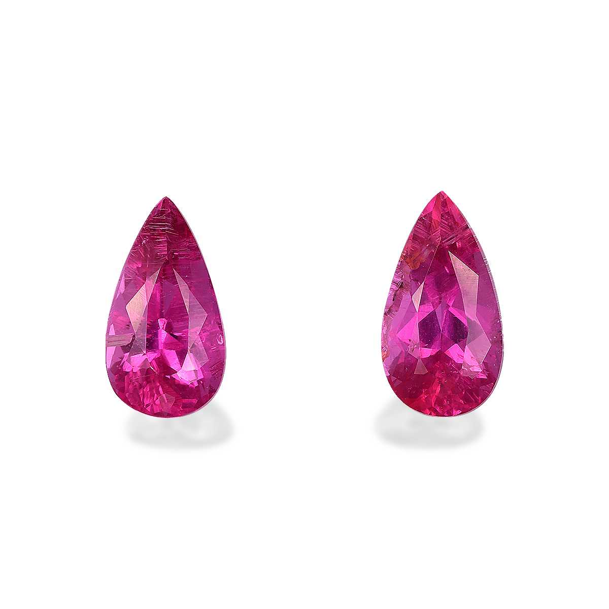 Fuscia Pink Rubellite Tourmaline 3.59ct Pair