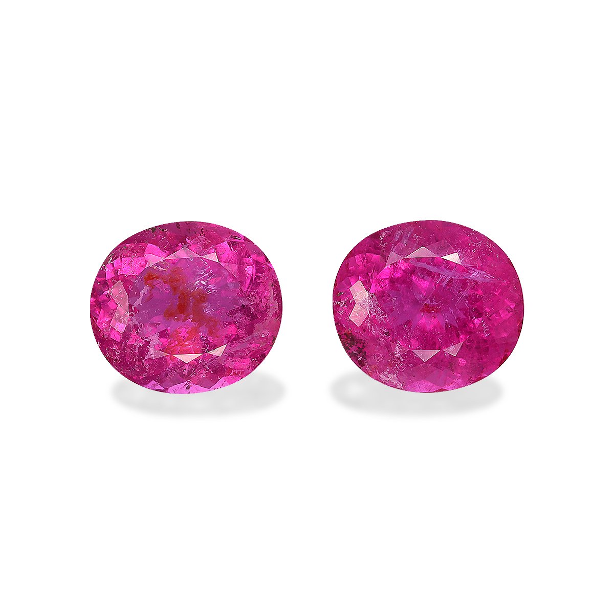 fuscia pink rubellite tourmaline, 6.29ct oval cut — main view