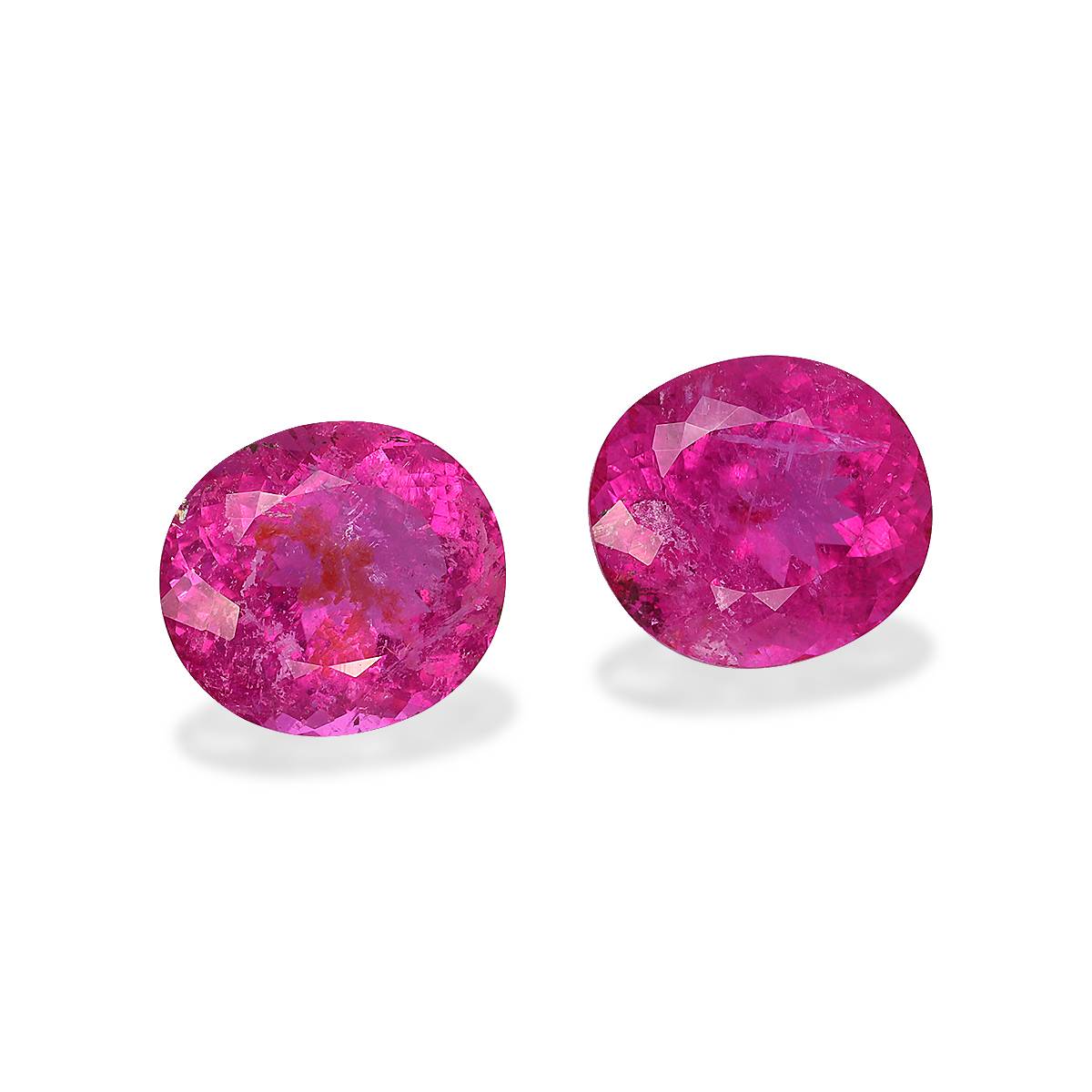 fuscia pink rubellite tourmaline, 6.29ct oval cut — view 3