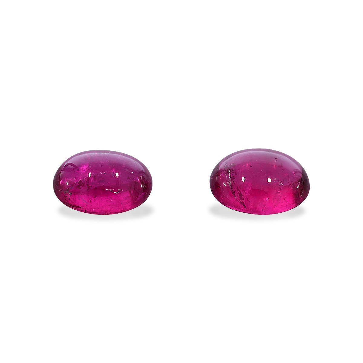 fuscia pink rubellite tourmaline, 5.28ct oval cut — main view