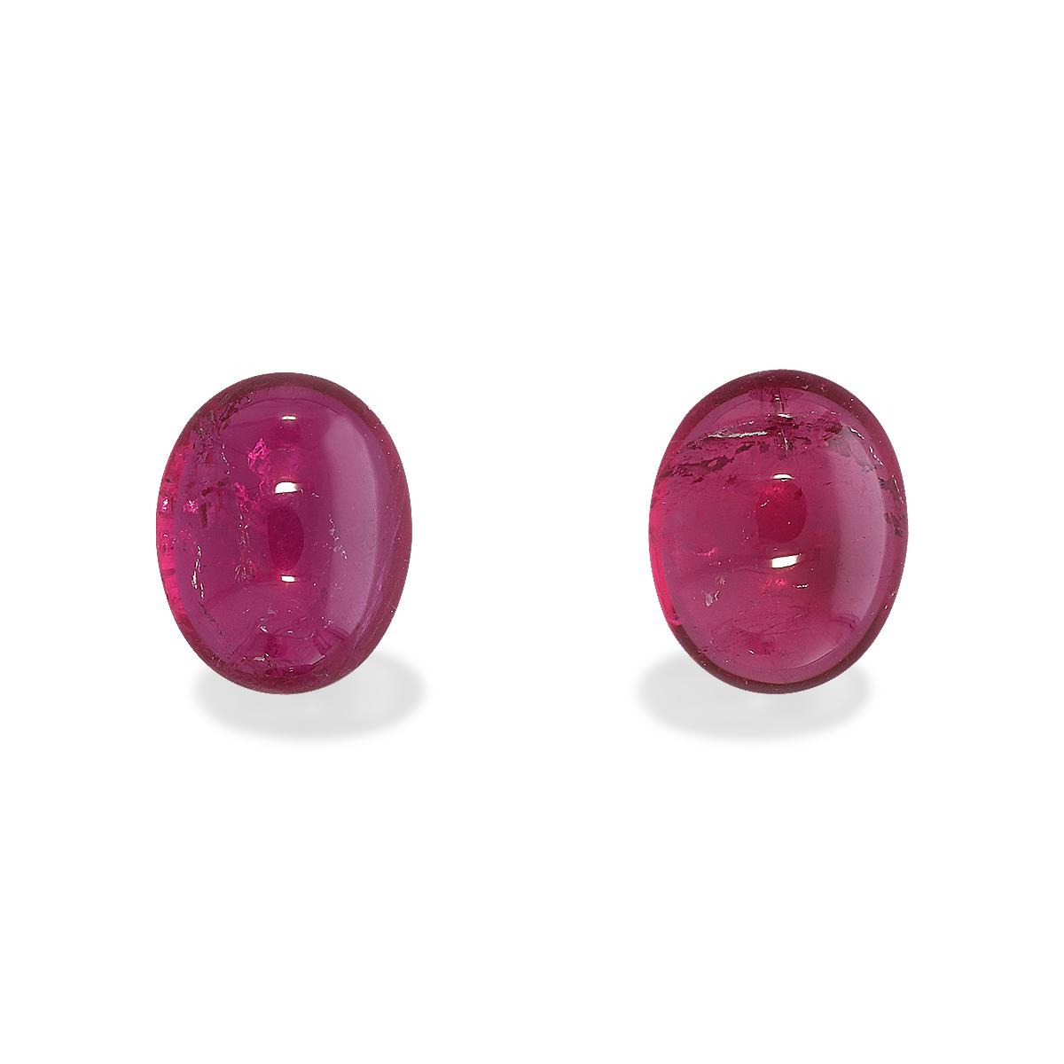 fuscia pink rubellite tourmaline, 5.28ct oval cut — view 3