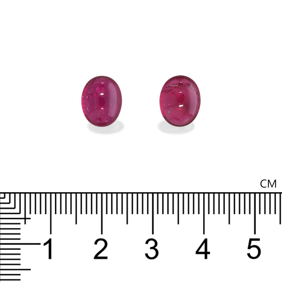 fuscia pink rubellite tourmaline, 5.28ct oval cut — view 4