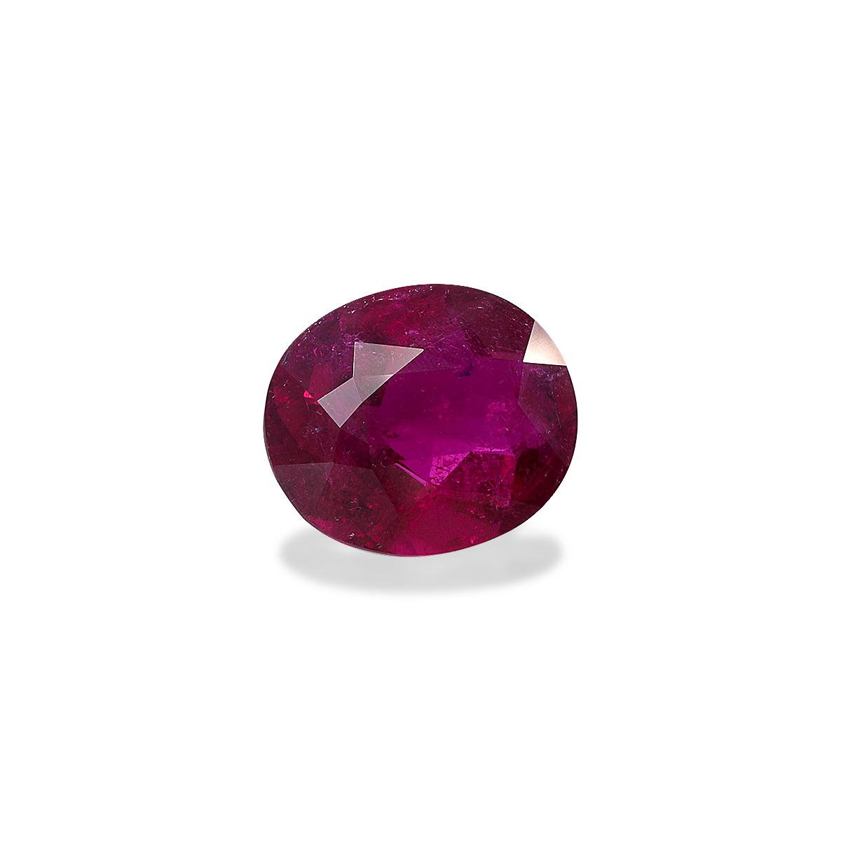 Vivid pink rubellite tourmaline, 6.03ct oval cut — view 3