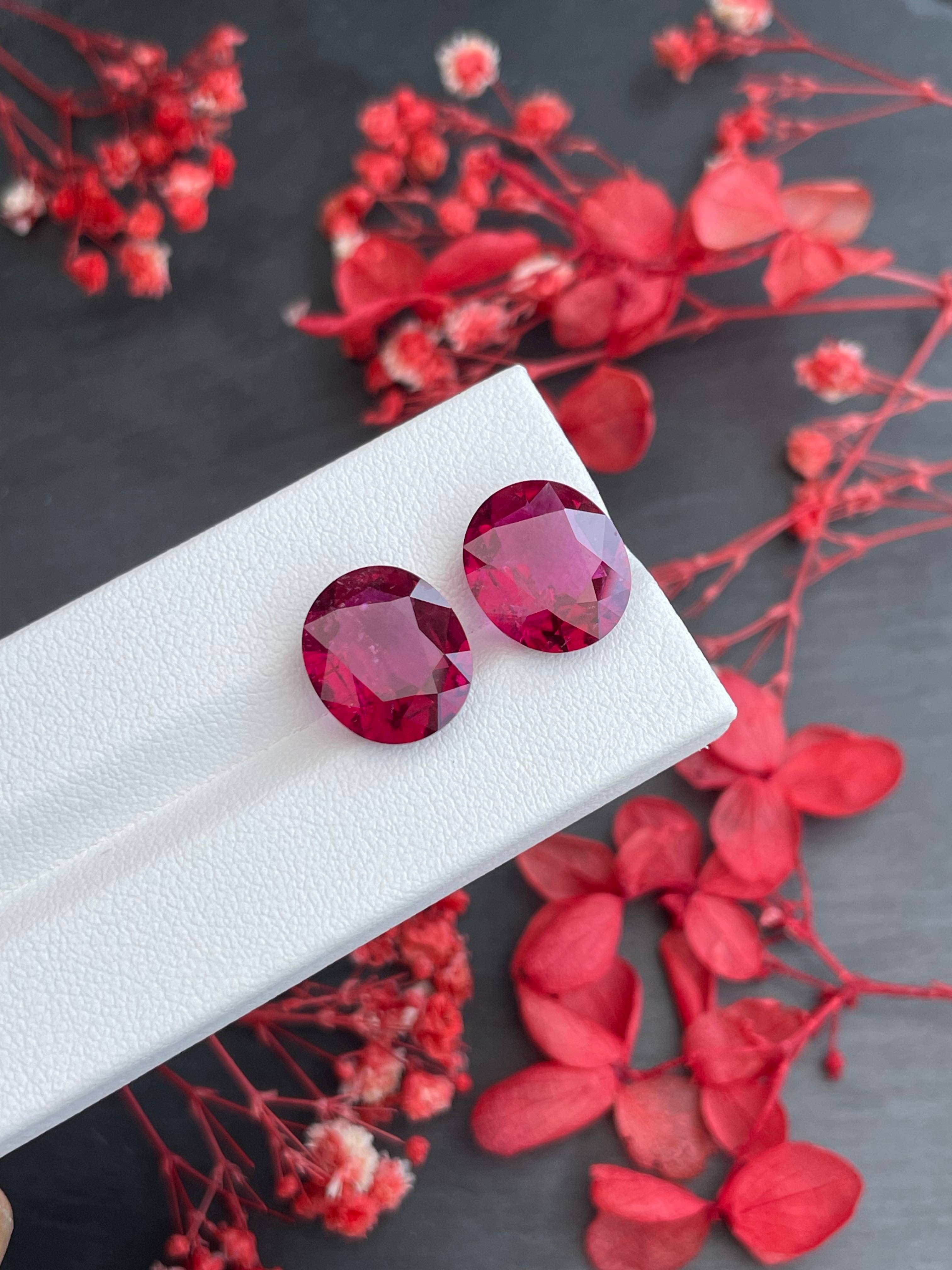 Vivid pink rubellite tourmaline, 10.43ct oval cut — view 5