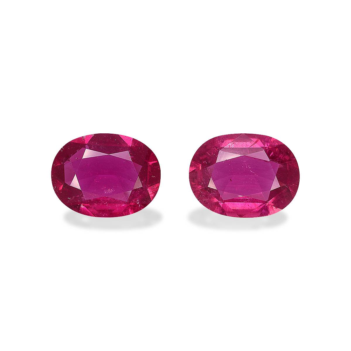 Fuscia Pink Rubellite Tourmaline 6.82ct - 12x10mm Pair