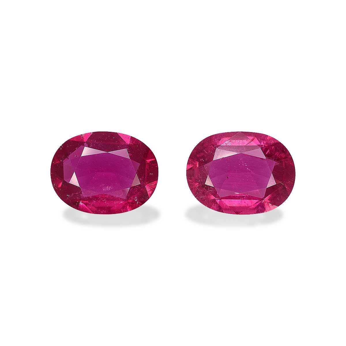Fuscia Pink Rubellite Tourmaline 6.82ct - 12x10mm Pair