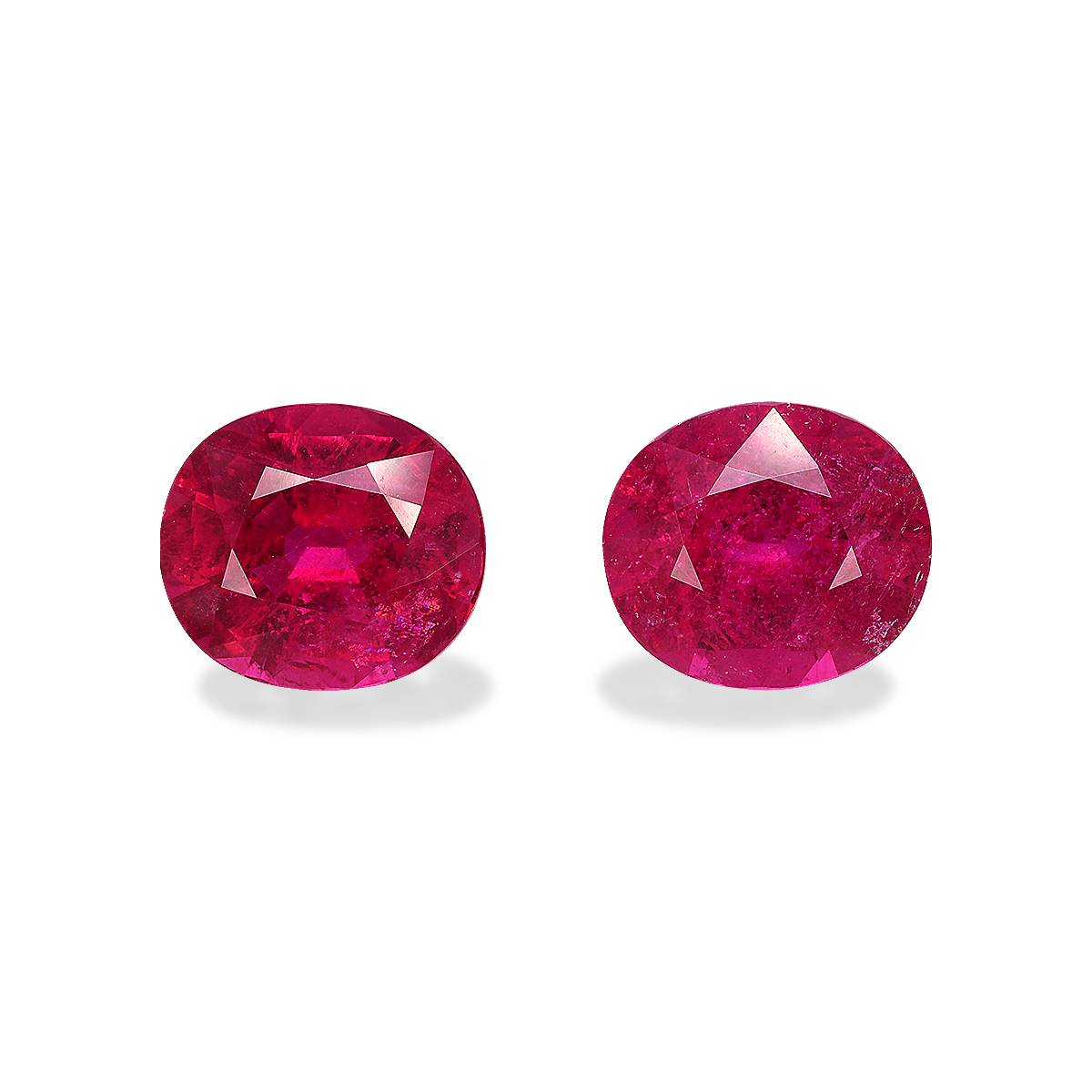 Vivid Pink Rubellite Tourmaline 10.21ct Pair