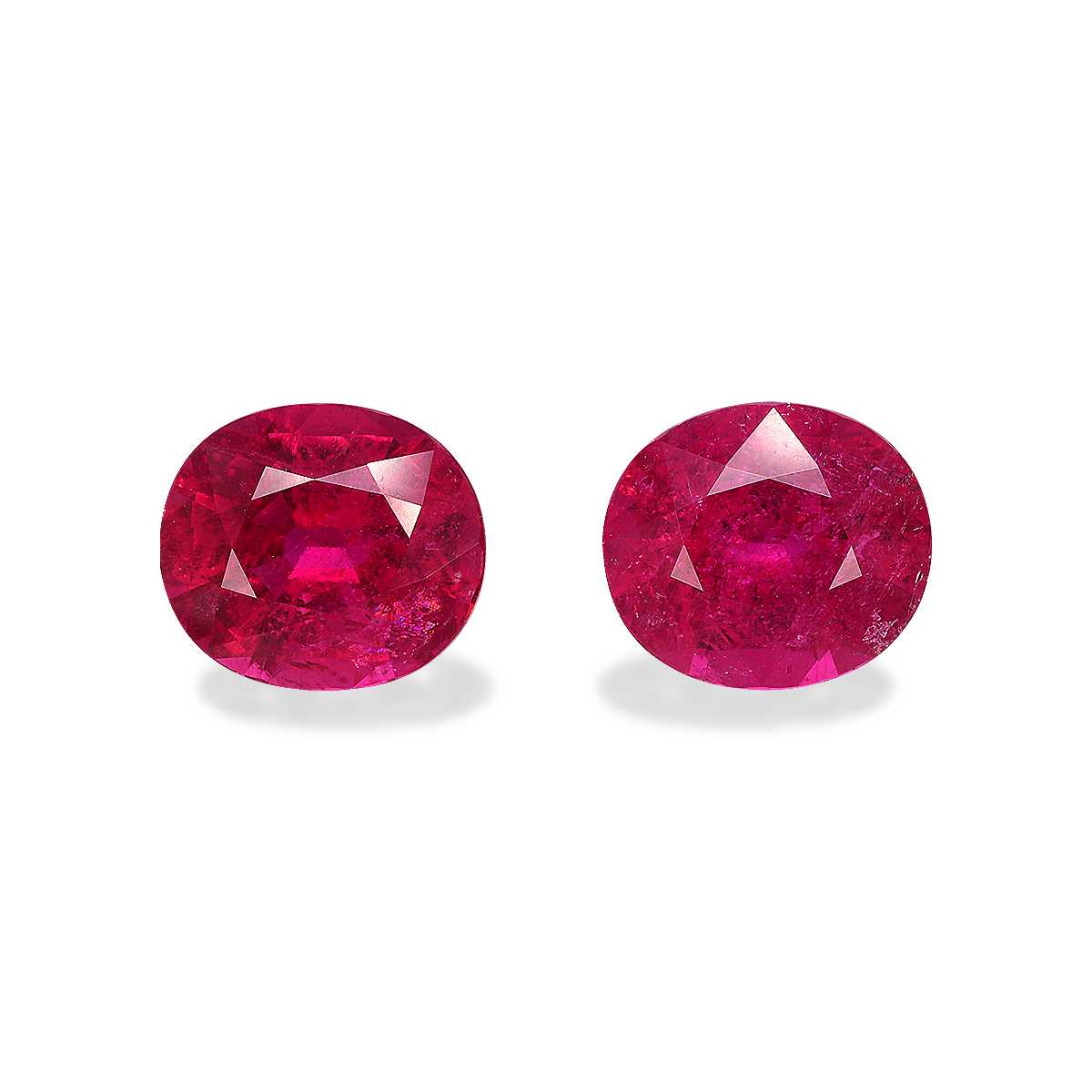 Vivid Pink Rubellite Tourmaline 10.21ct Pair
