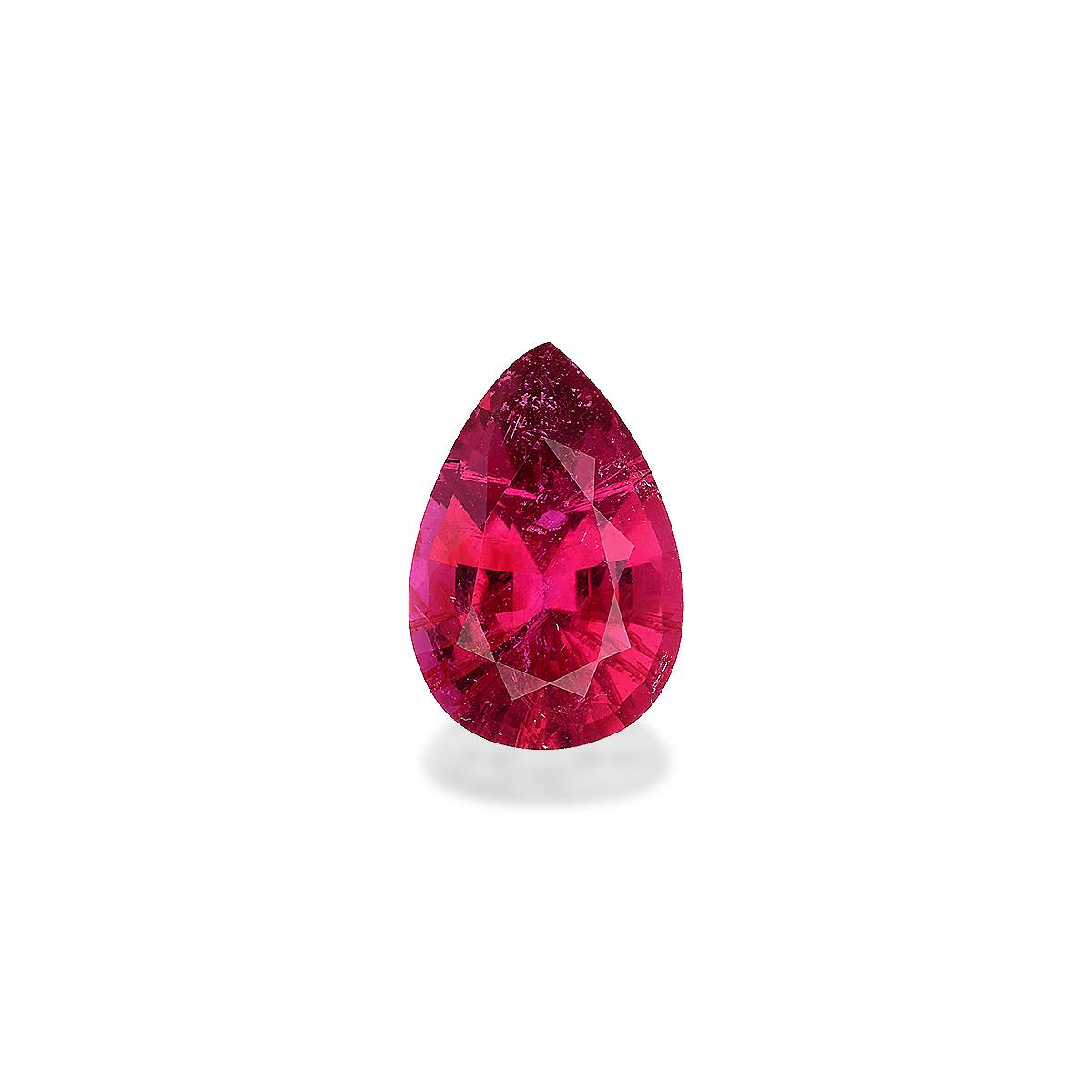 fuscia pink rubellite tourmaline, 3.25ct pear cut — main view