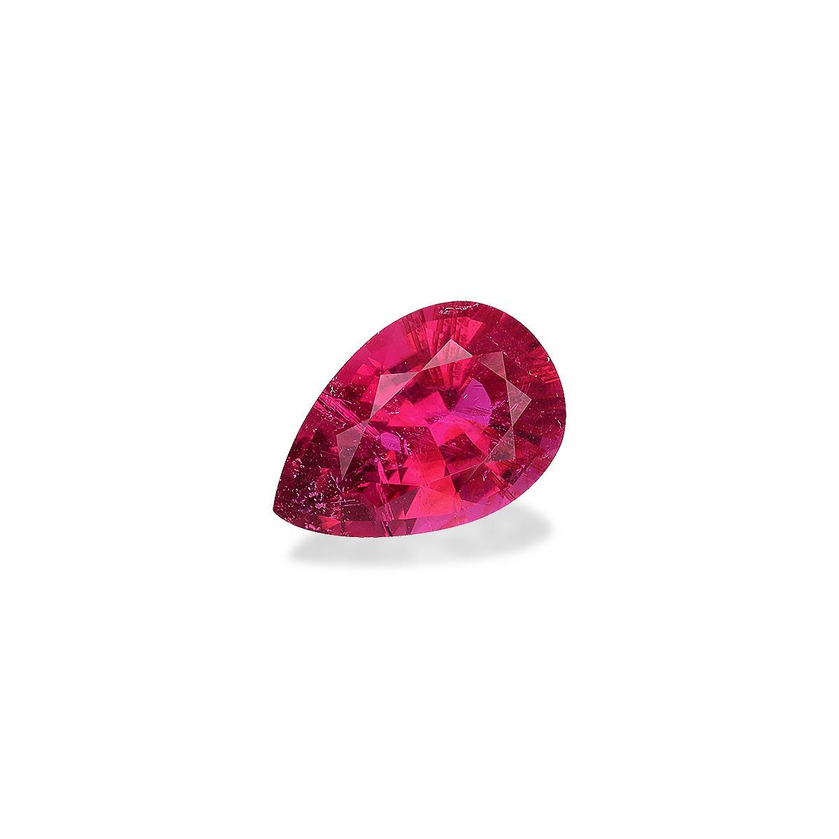 fuscia pink rubellite tourmaline, 3.25ct pear cut — view 3