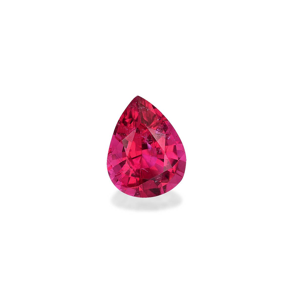 fuscia pink rubellite tourmaline, 3.22ct pear cut — view 3