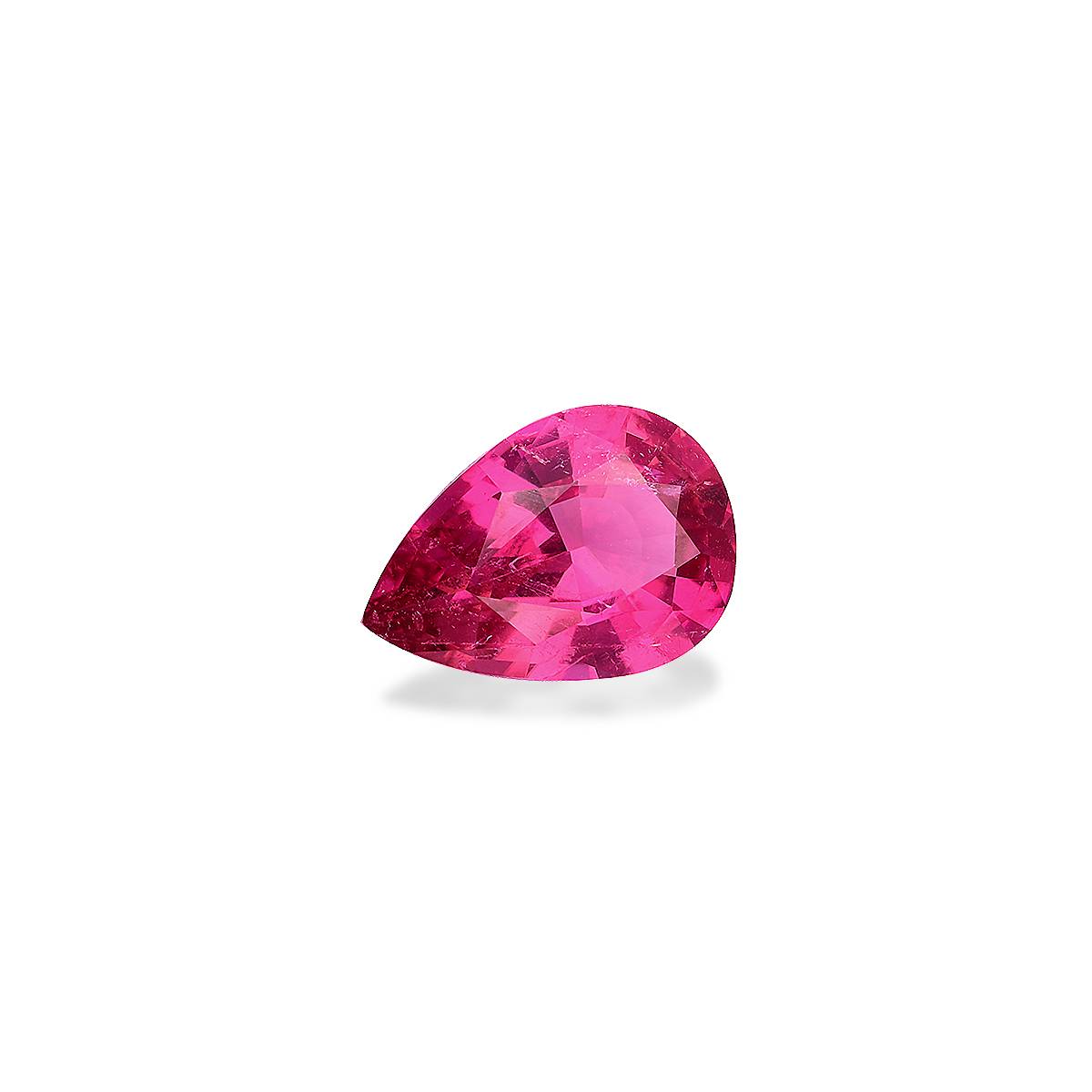 bubblegum pink rubellite tourmaline, 2.42ct pear cut — view 3