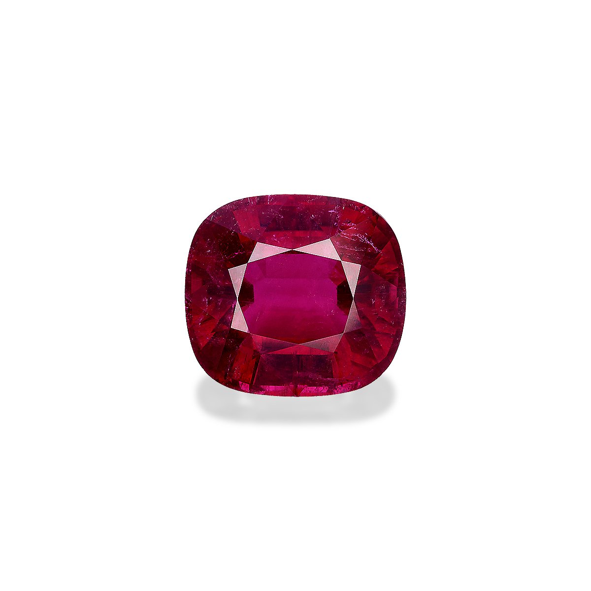 rubellite tourmaline, 34.3ct cushion cut — main view