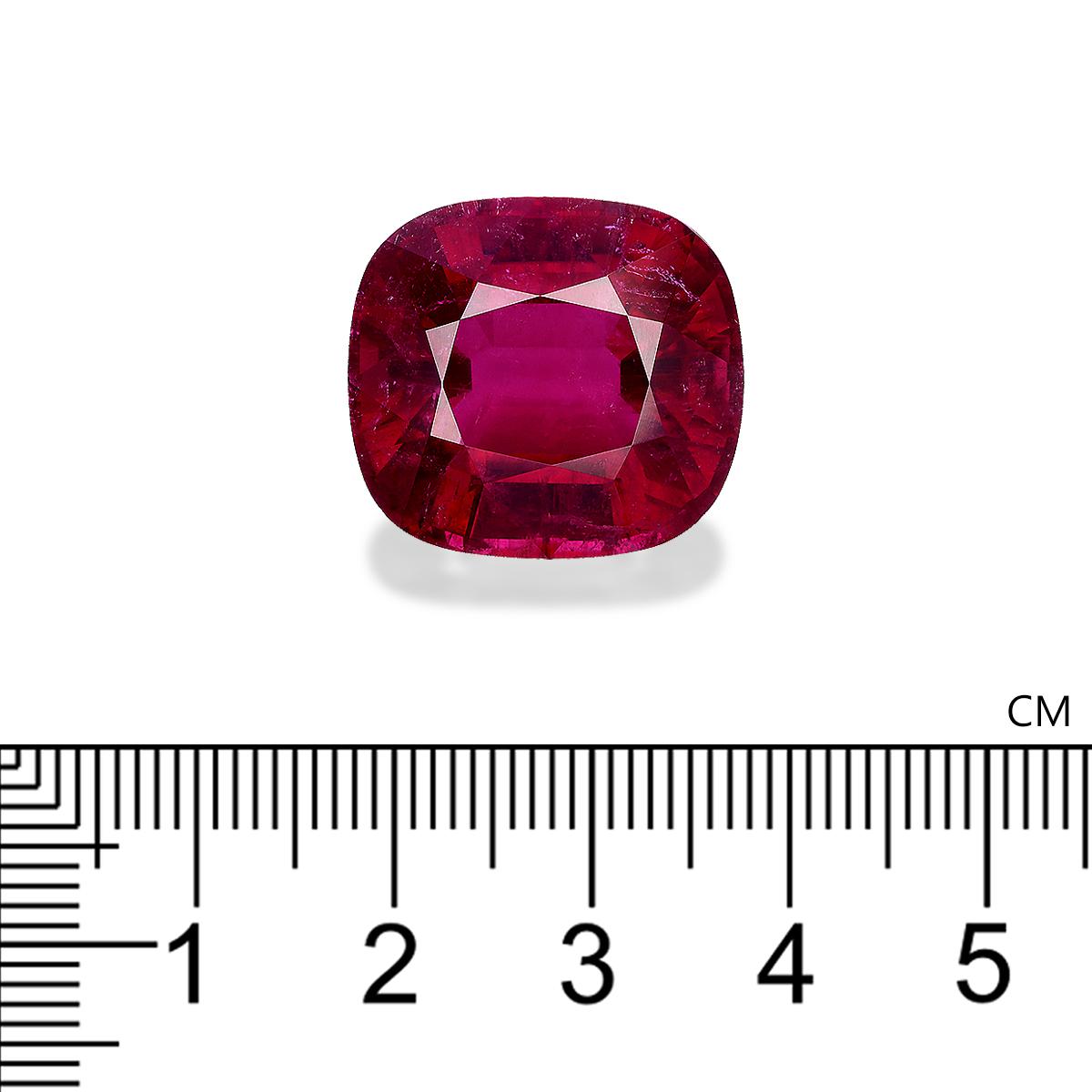 rubellite tourmaline, 34.3ct cushion cut — view 4