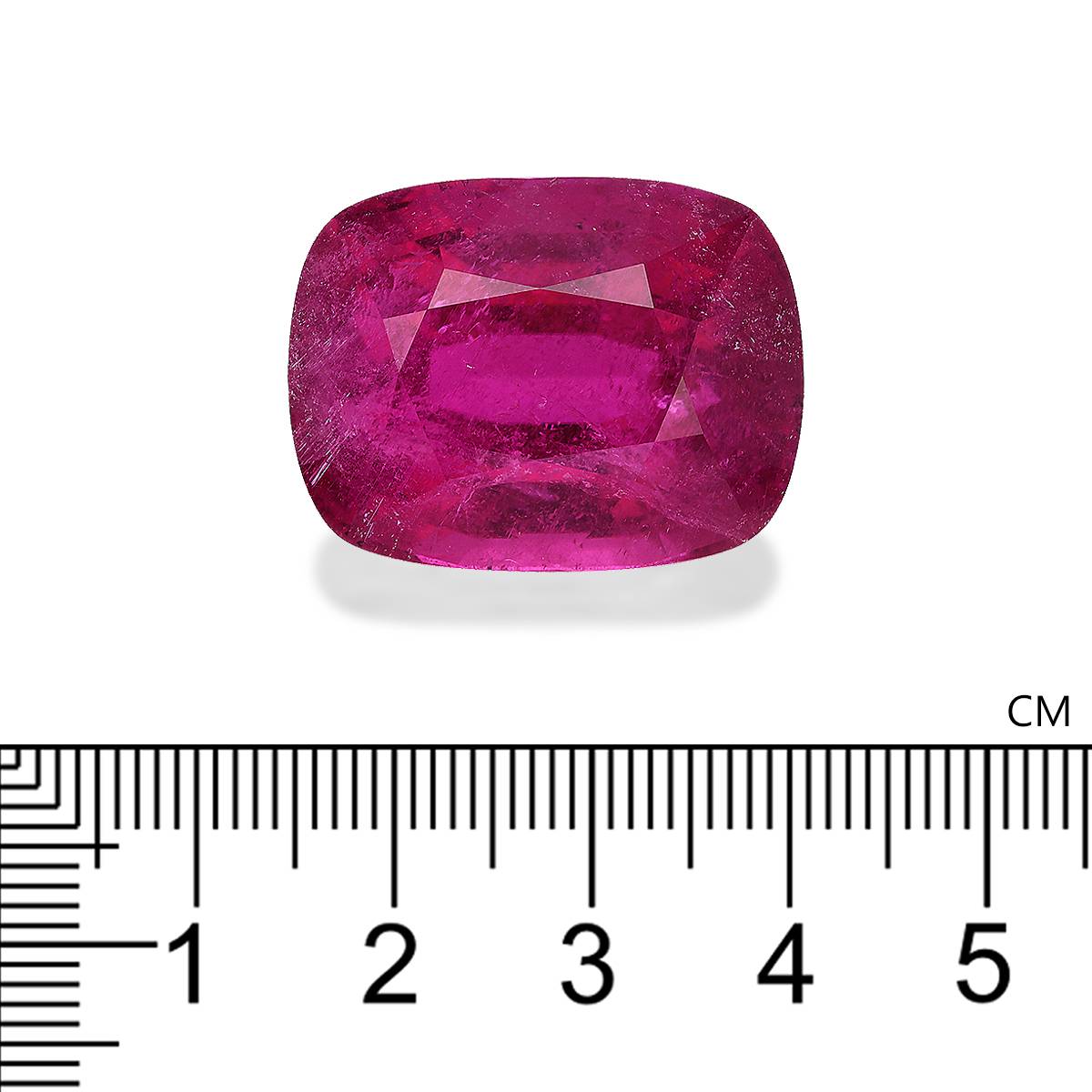 Vivid pink rubellite tourmaline, 62.52ct cushion cut — view 4