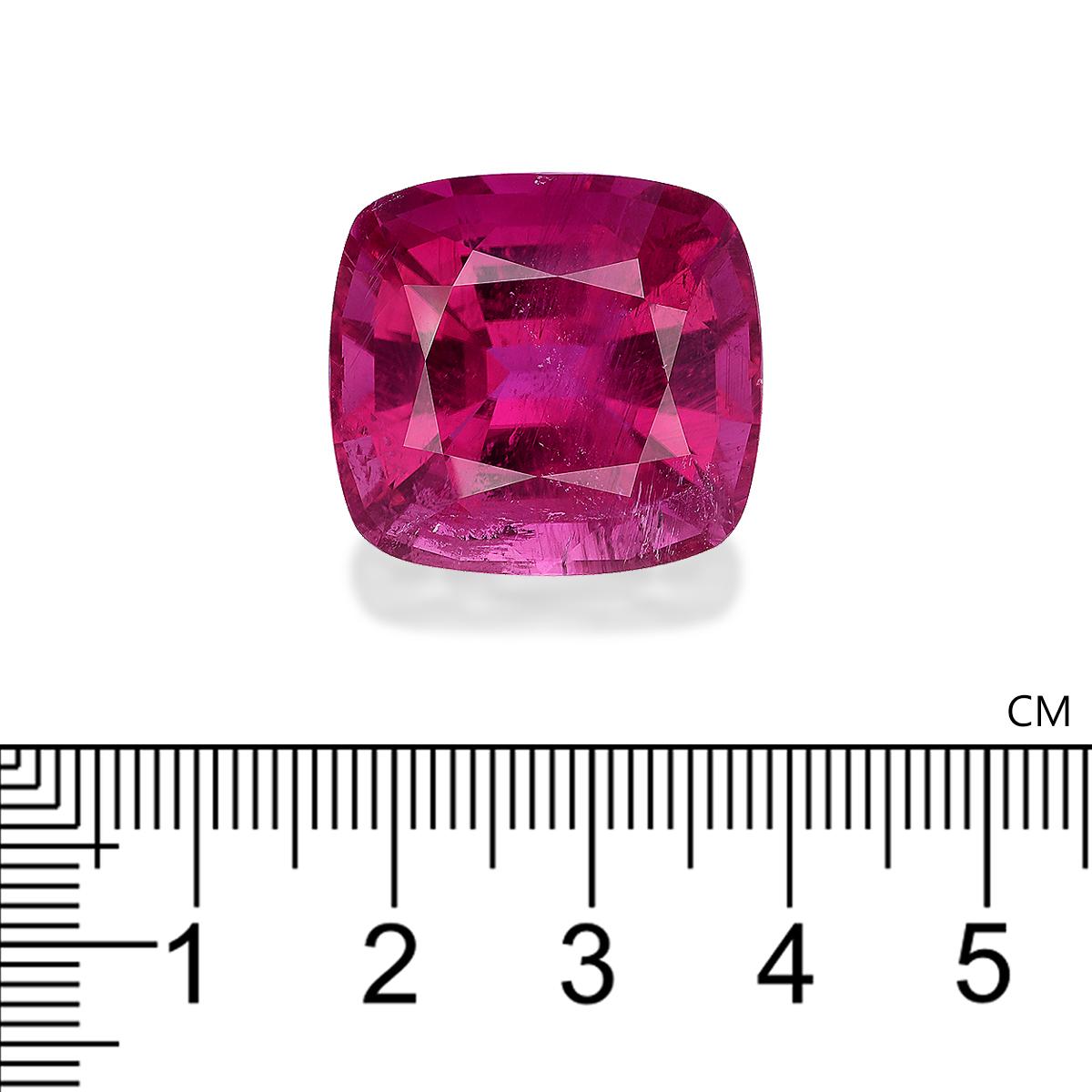 Vivid pink rubellite tourmaline, 44.75ct cushion cut — view 4