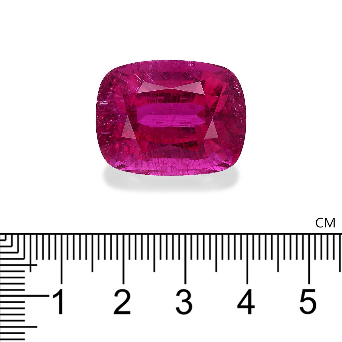 Vivid pink rubellite tourmaline, 50.79ct cushion cut — view 4