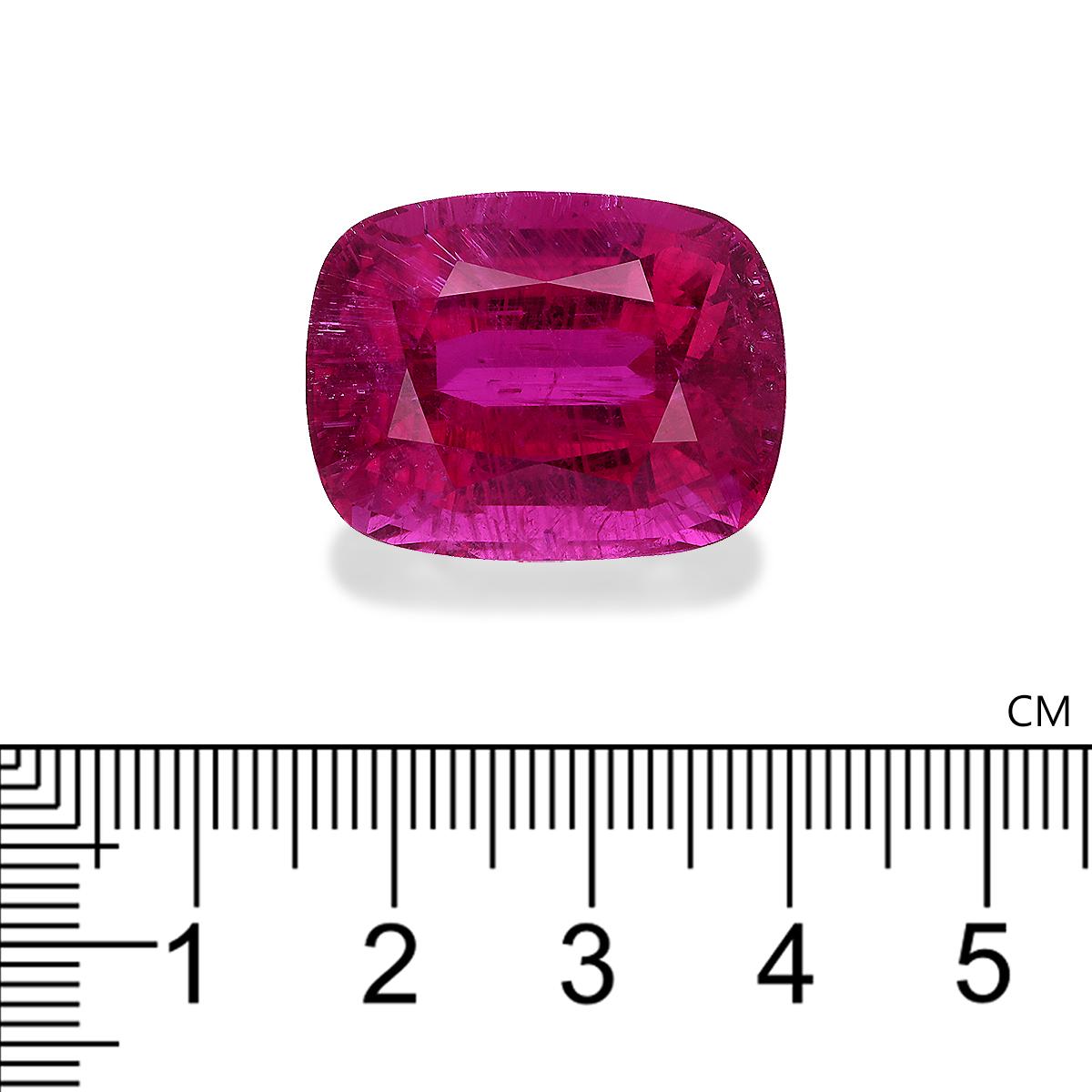 Vivid pink rubellite tourmaline, 50.79ct cushion cut — view 4