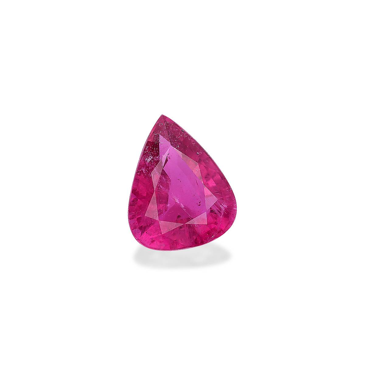 fuscia pink rubellite tourmaline, 20.63ct pear cut — view 3