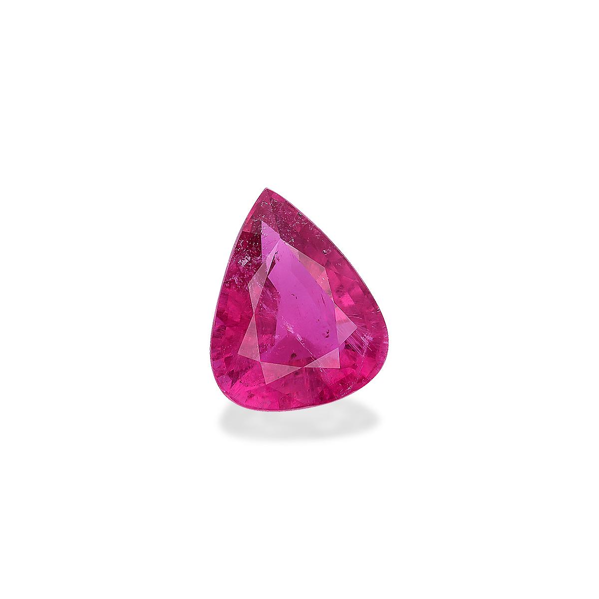 fuscia pink rubellite tourmaline, 20.63ct pear cut — view 3