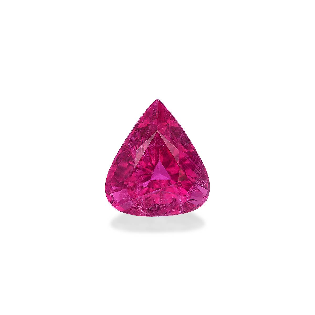 fuscia pink rubellite tourmaline, 19.39ct pear cut — main view