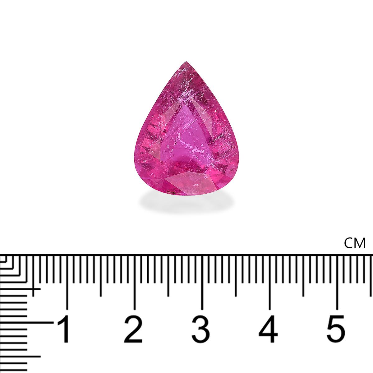 bubblegum pink rubellite tourmaline, 14.79ct pear cut — view 4