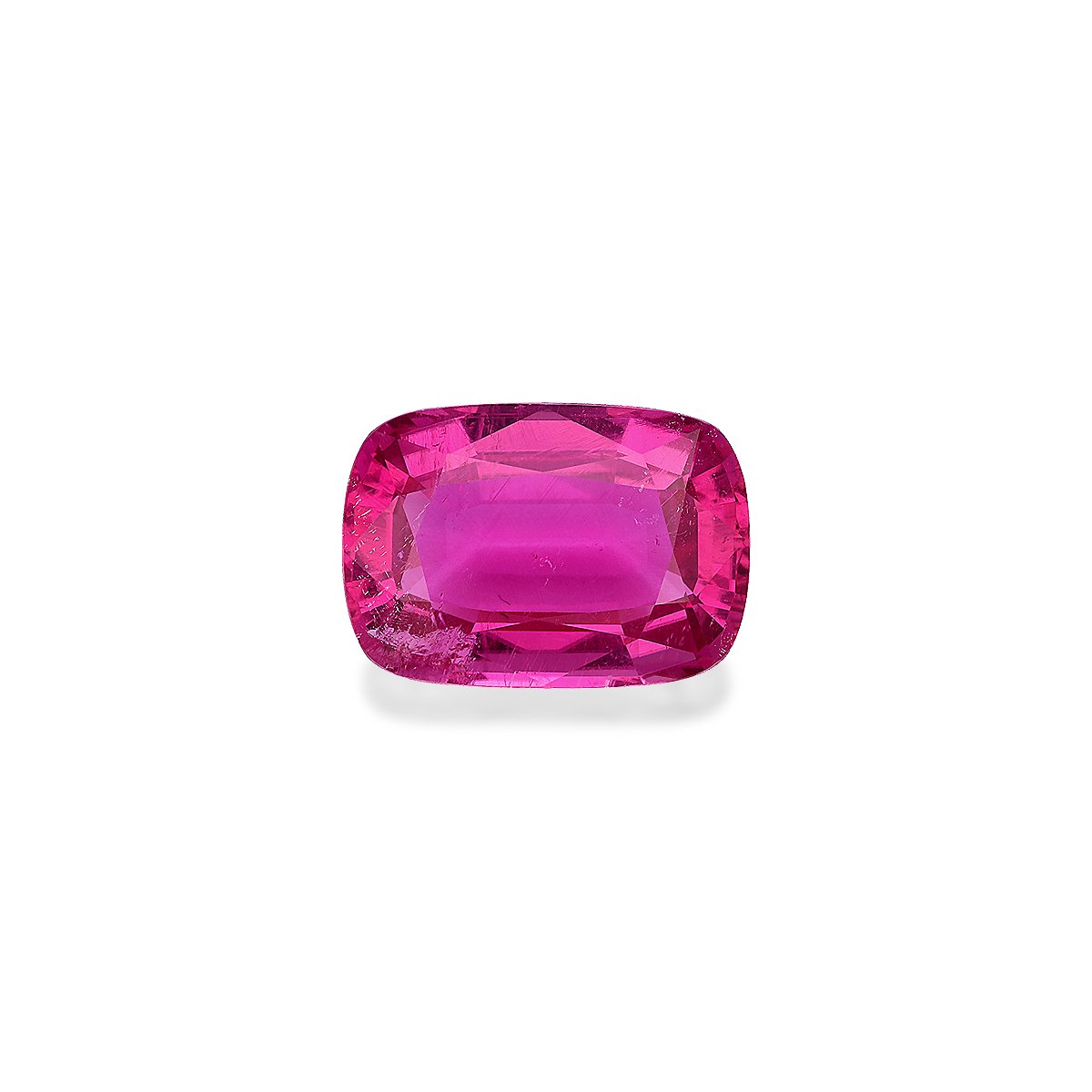 fuscia pink rubellite tourmaline, 14.61ct cushion cut — main view
