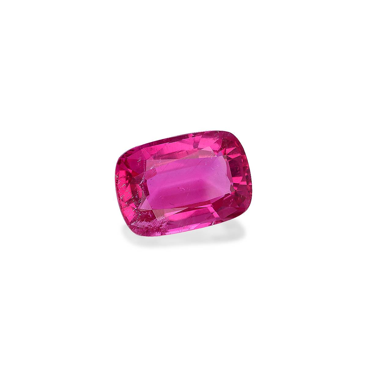 fuscia pink rubellite tourmaline, 14.61ct cushion cut — view 3