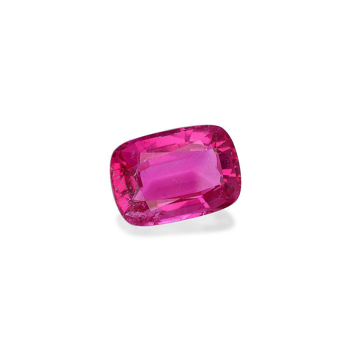 fuscia pink rubellite tourmaline, 14.61ct cushion cut — view 3
