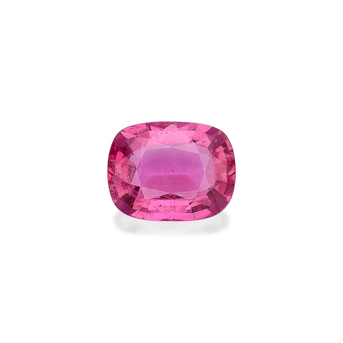 bubblegum pink rubellite tourmaline, 10.61ct cushion cut — main view
