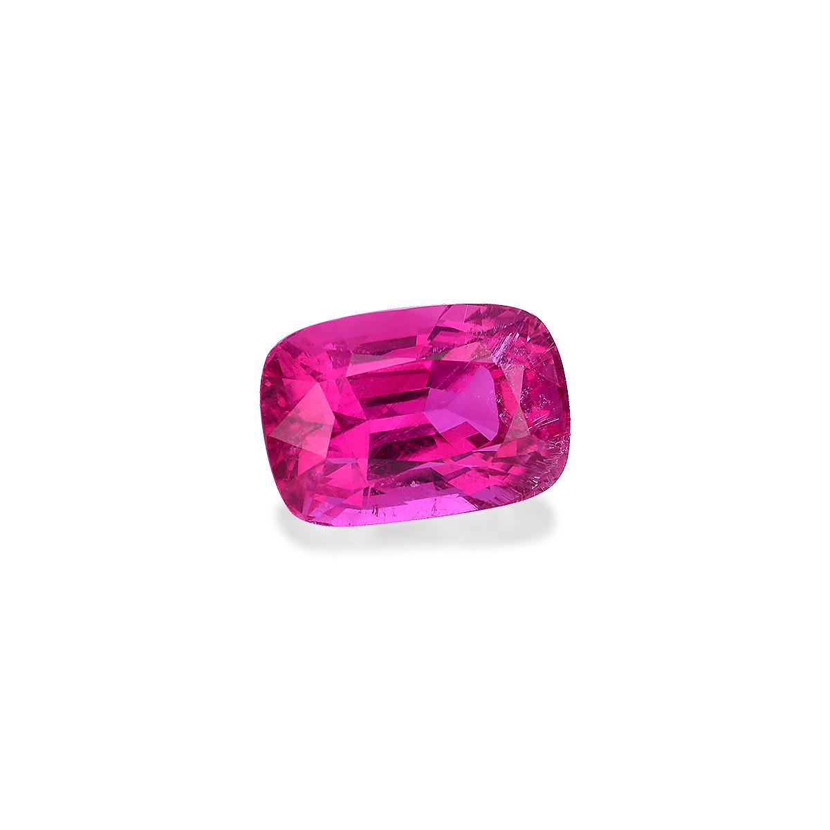 fuscia pink rubellite tourmaline, 17.28ct cushion cut — view 3