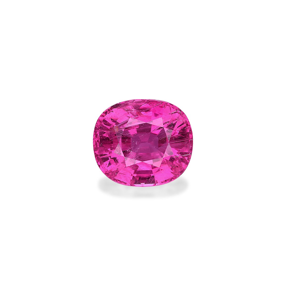 bubblegum pink rubellite tourmaline, 11.83ct cushion cut — main view