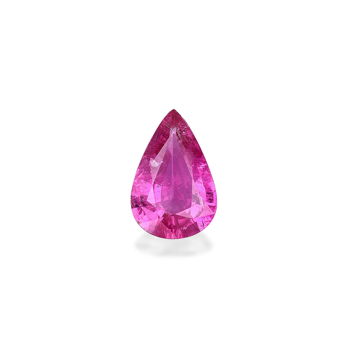 bubblegum pink rubellite tourmaline, 6.64ct pear cut — main view