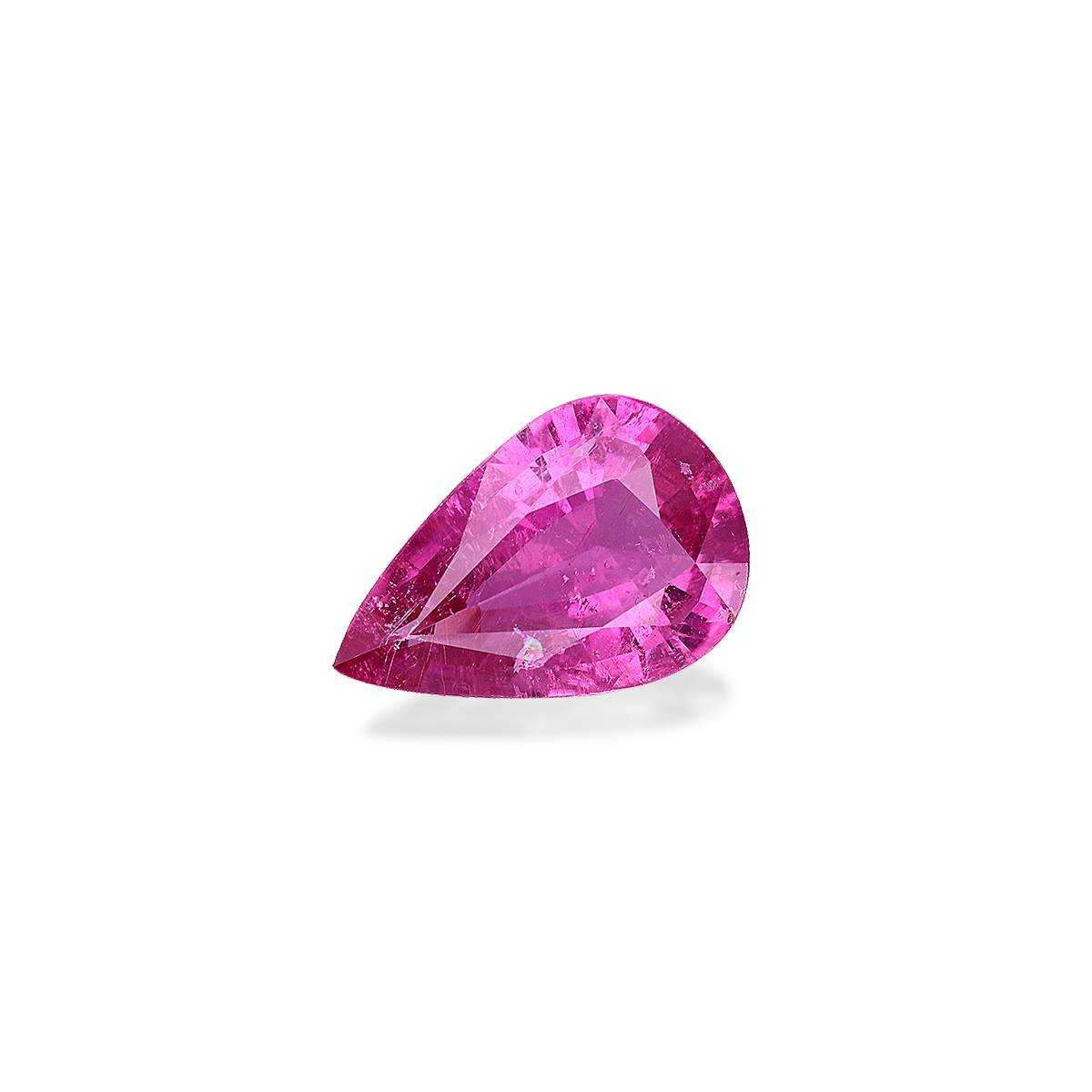 bubblegum pink rubellite tourmaline, 6.64ct pear cut — view 3