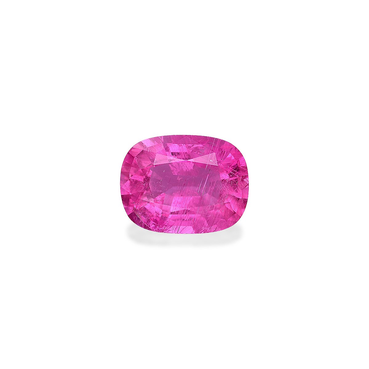 bubblegum pink rubellite tourmaline, 6.37ct cushion cut — main view