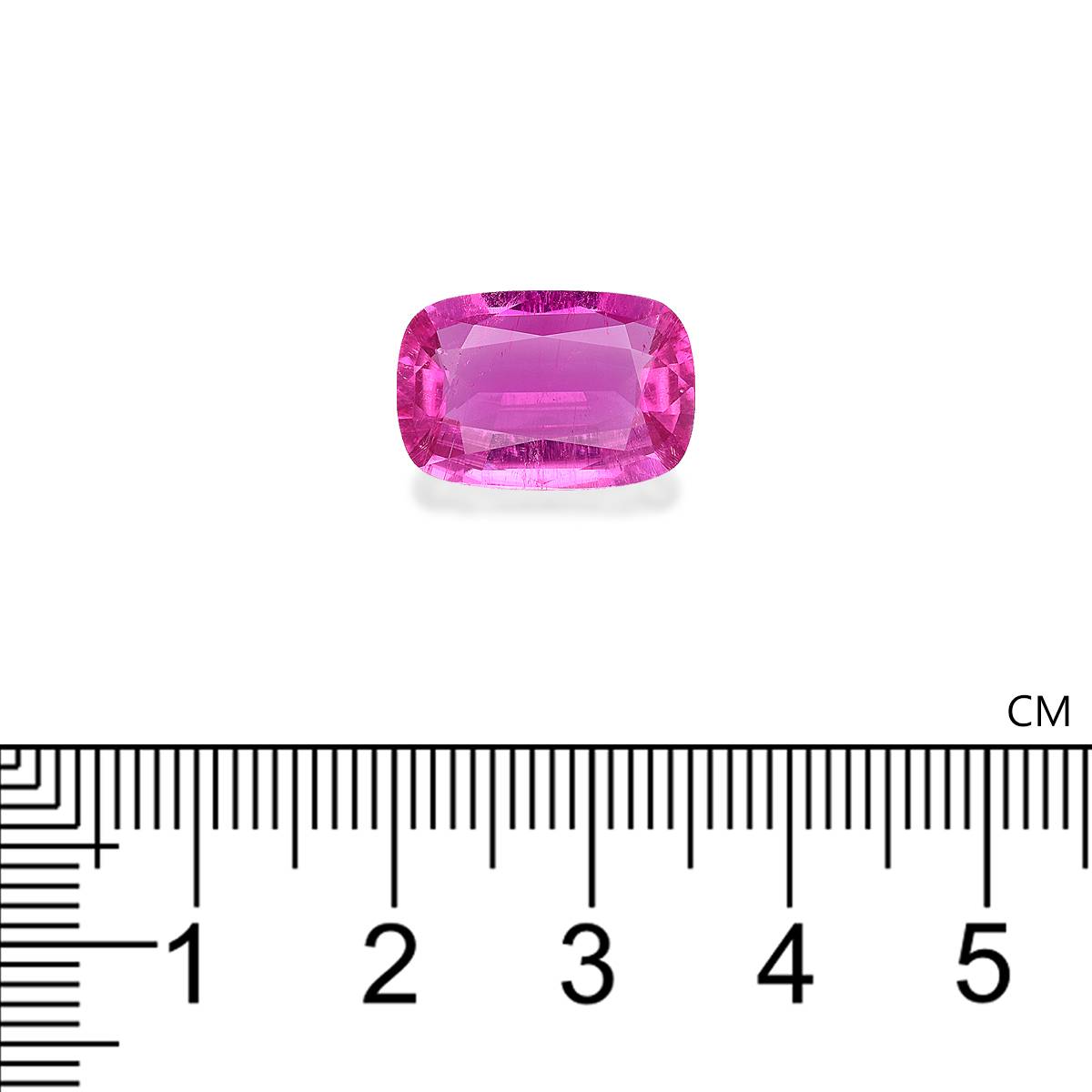 bubblegum pink rubellite tourmaline, 5.93ct cushion cut — view 4