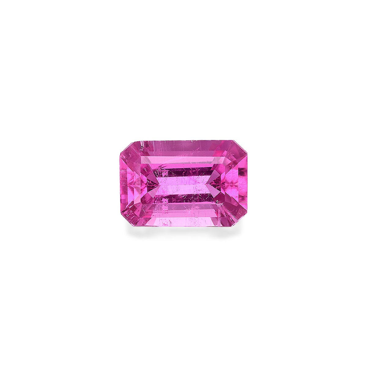 bubblegum pink rubellite tourmaline, 5.73ct rectangular cut — main view