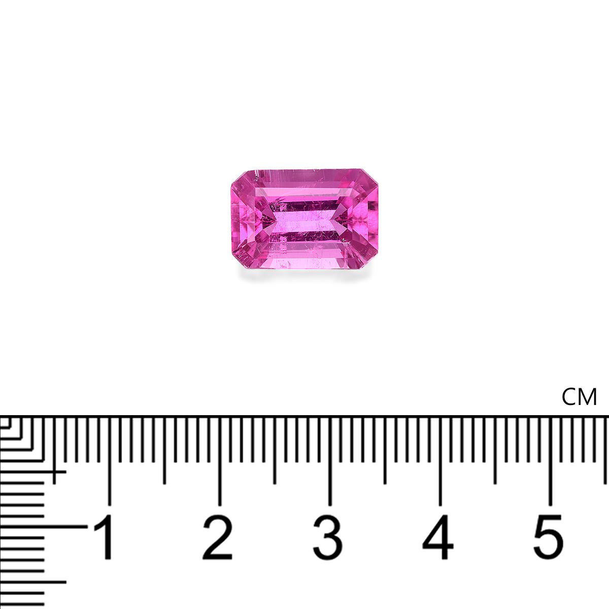 bubblegum pink rubellite tourmaline, 5.73ct rectangular cut — view 4