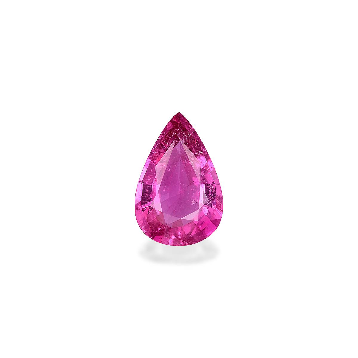 bubblegum pink rubellite tourmaline, 7.39ct pear cut — main view