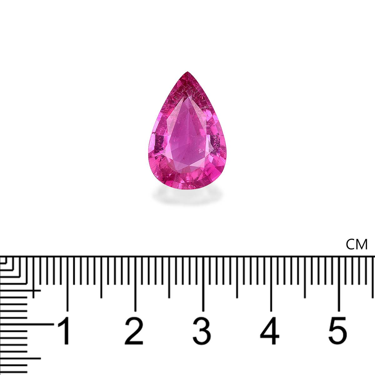 bubblegum pink rubellite tourmaline, 7.39ct pear cut — view 4