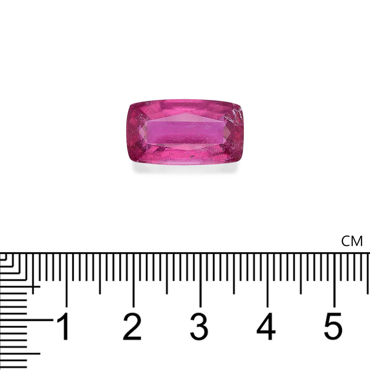 bubblegum pink rubellite tourmaline, 11.47ct cushion cut — view 4