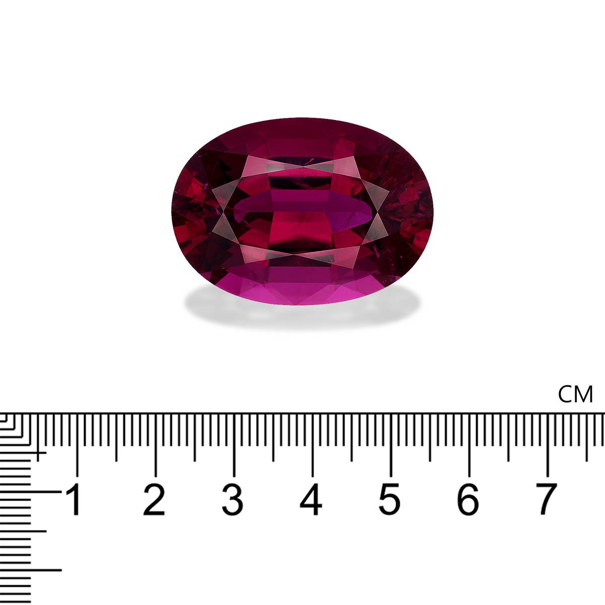 pink rubellite tourmaline, 75.93ct oval cut — view 4