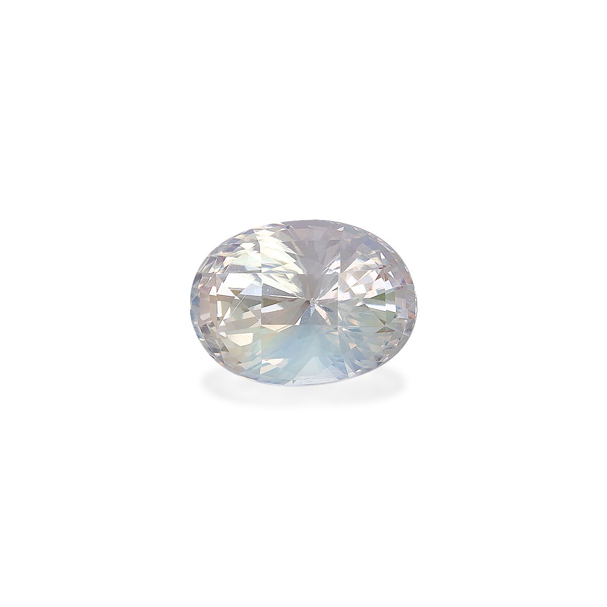 mixed colour rainbow moonstone, 5.29ct oval cut — main view