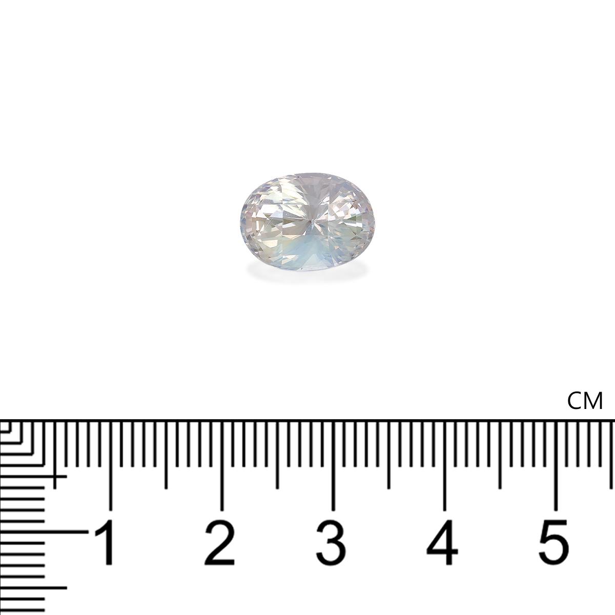 mixed colour rainbow moonstone, 5.29ct oval cut — view 4