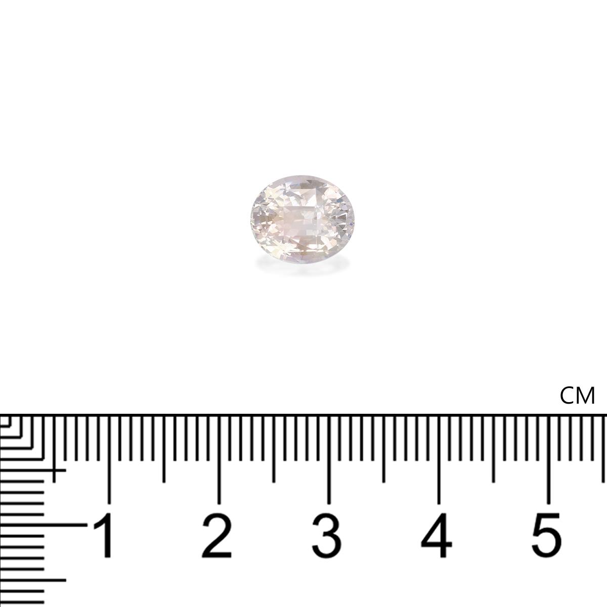 mixed colour rainbow moonstone, 4.42ct oval cut — view 4