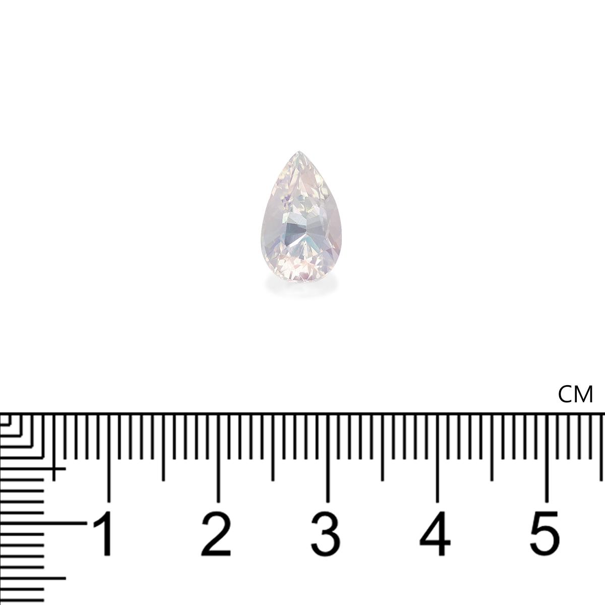 mixed colour rainbow moonstone, 3.45ct pear cut — view 4