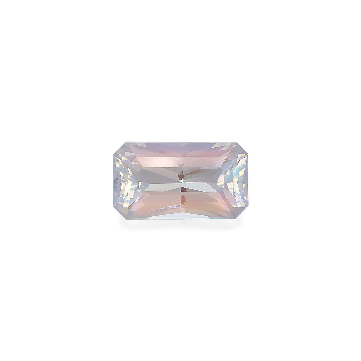 mixed colour rainbow moonstone, 3.31ct rectangular cut — main view