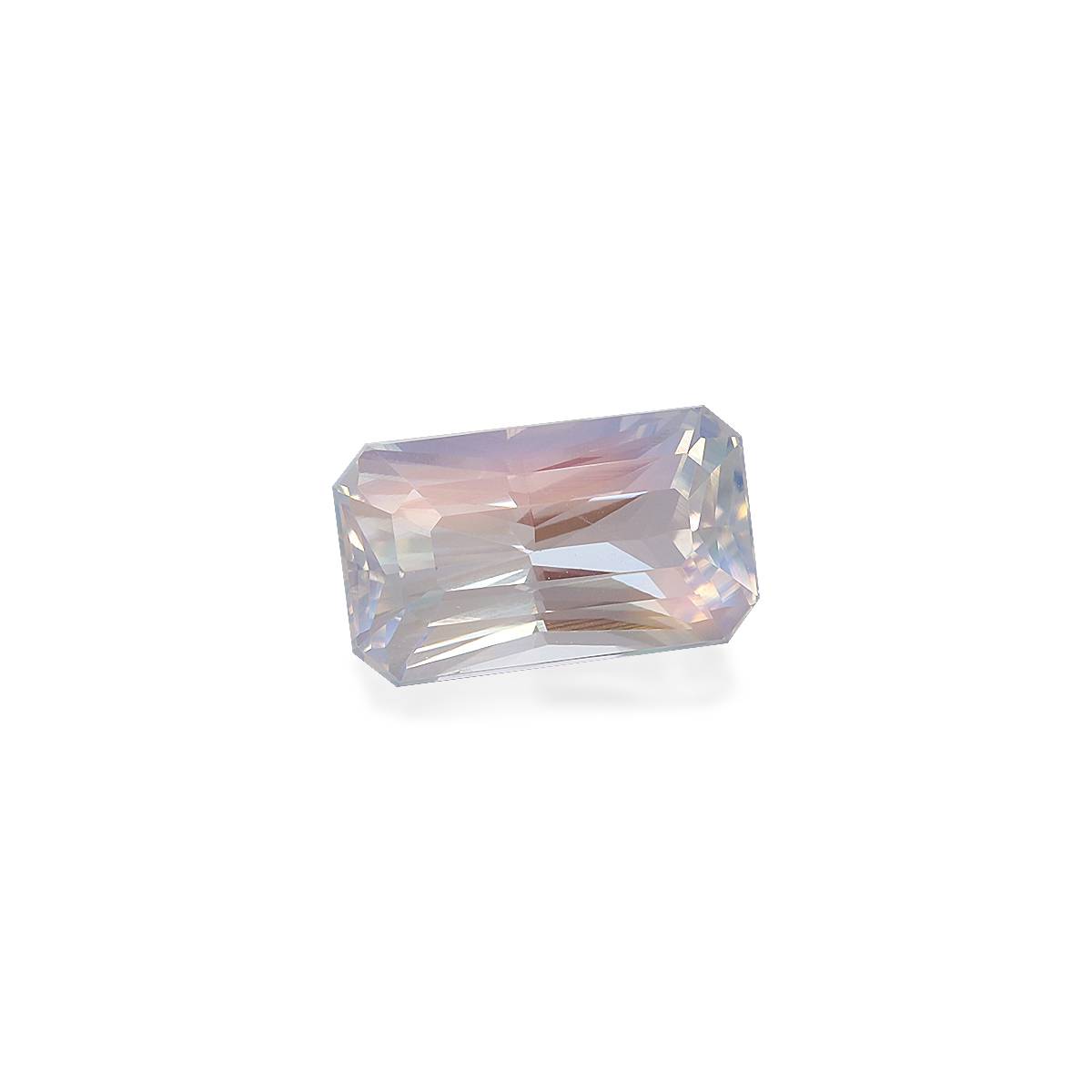 mixed colour rainbow moonstone, 3.31ct rectangular cut — view 3