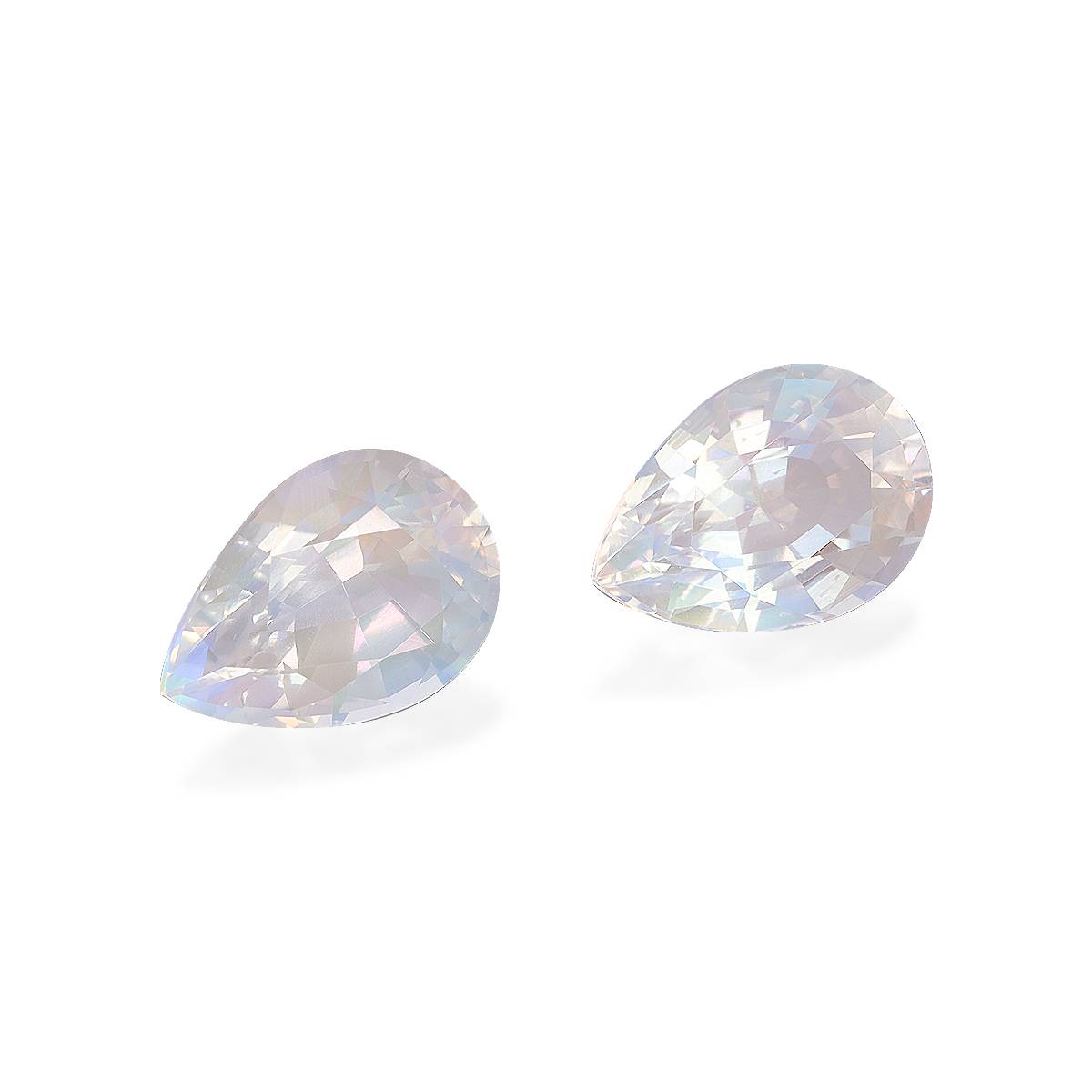mixed colour rainbow moonstone, 5.55ct pear cut — view 3